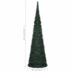 Sapin de Noël artificiel pré-éclairé avec guirlandes vert 150cm