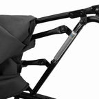 Lit de repos d'extérieur avec auvent et coussins résine tressée