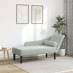Chaise longue avec coussins velours