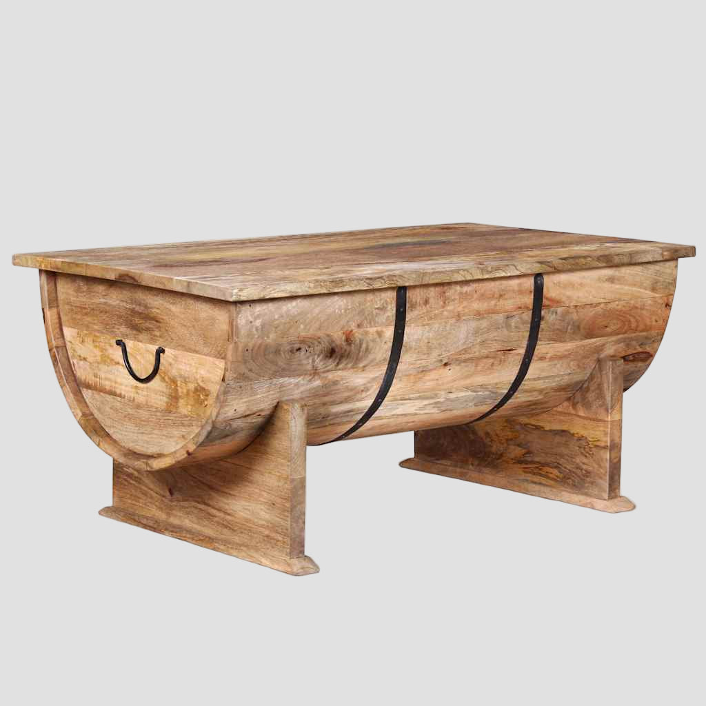 Table basse Bois de manguier massif 88x50x40 cm