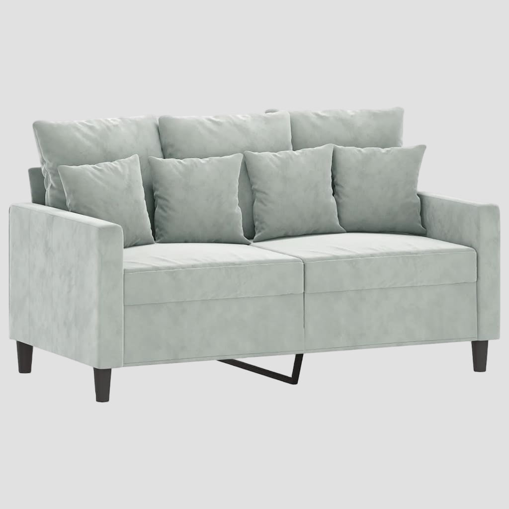 Canapé à 2 places 120 cm Velours