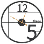 Horloge murale Ø50 cm fer