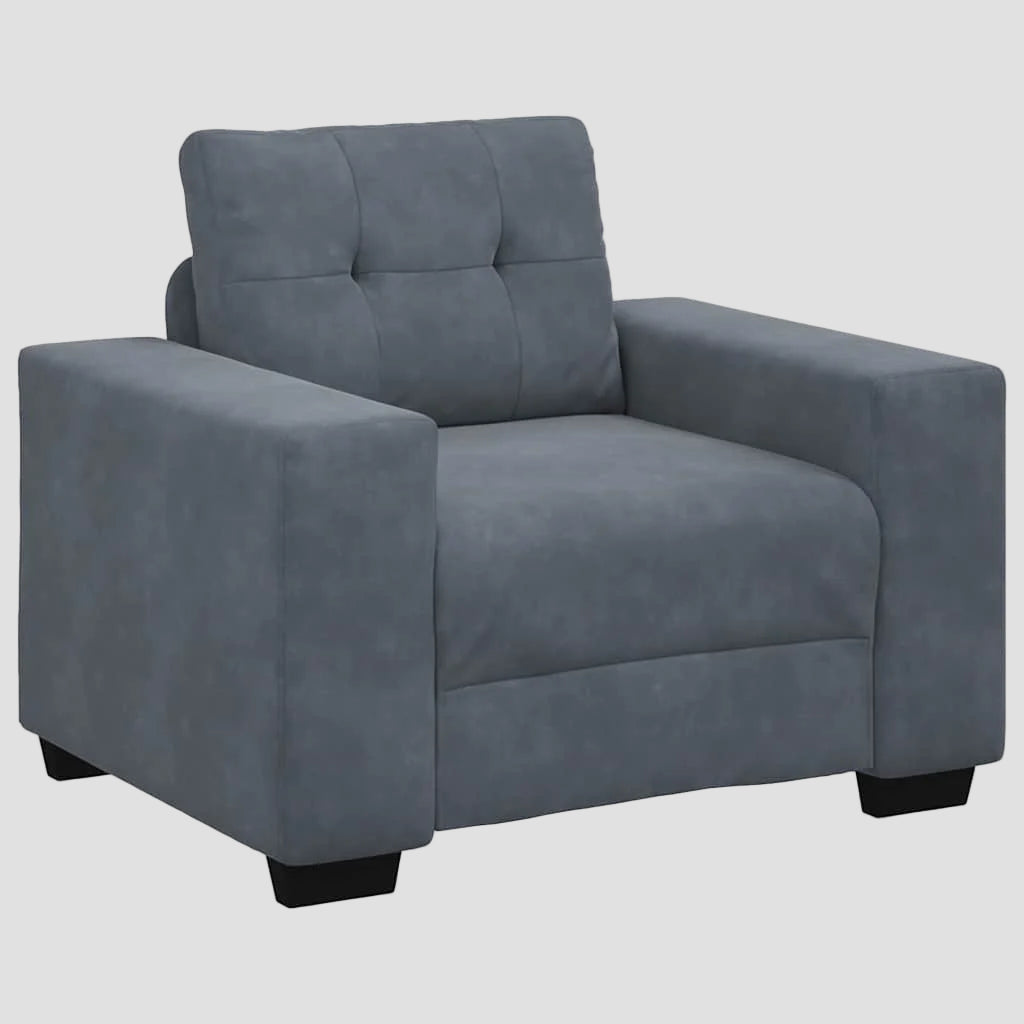 Fauteuil une place 60 cm Velours