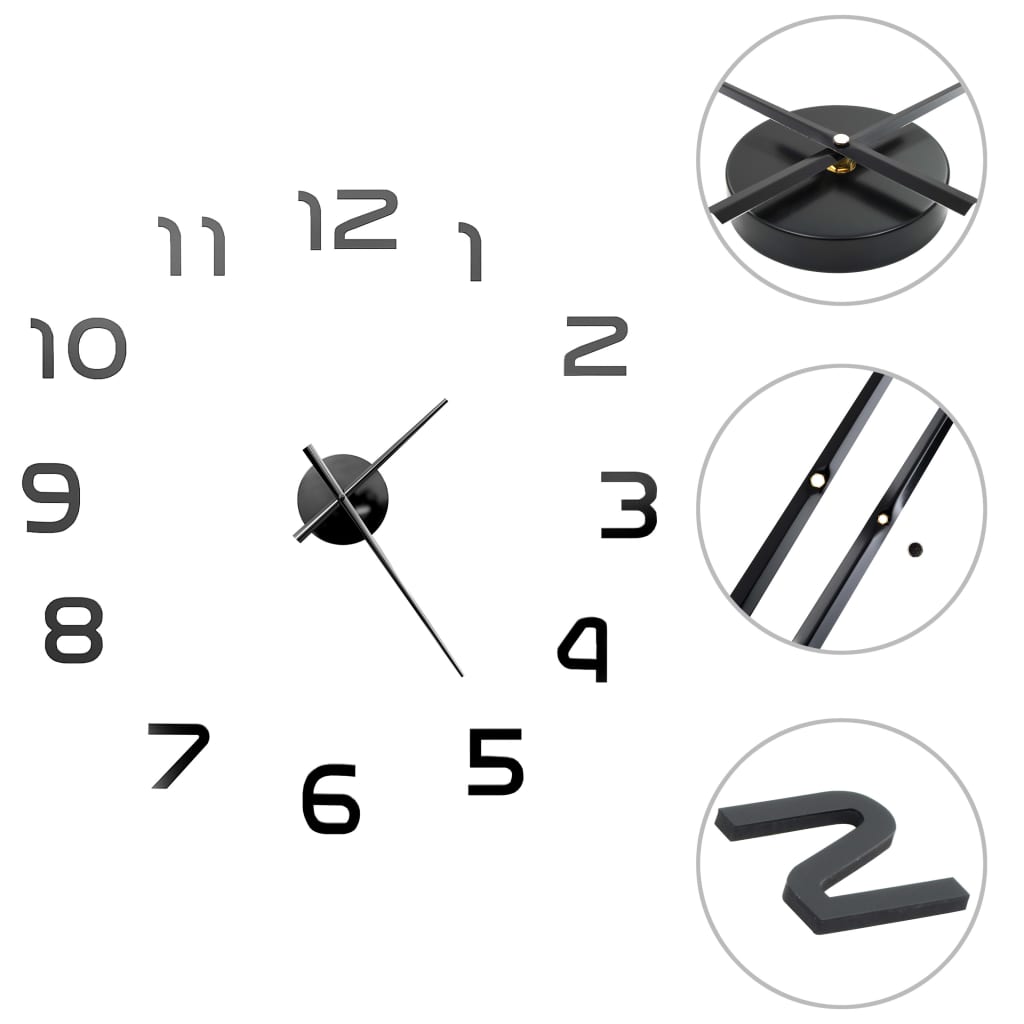 Horloge murale 3D Design moderne 100 cm XXL