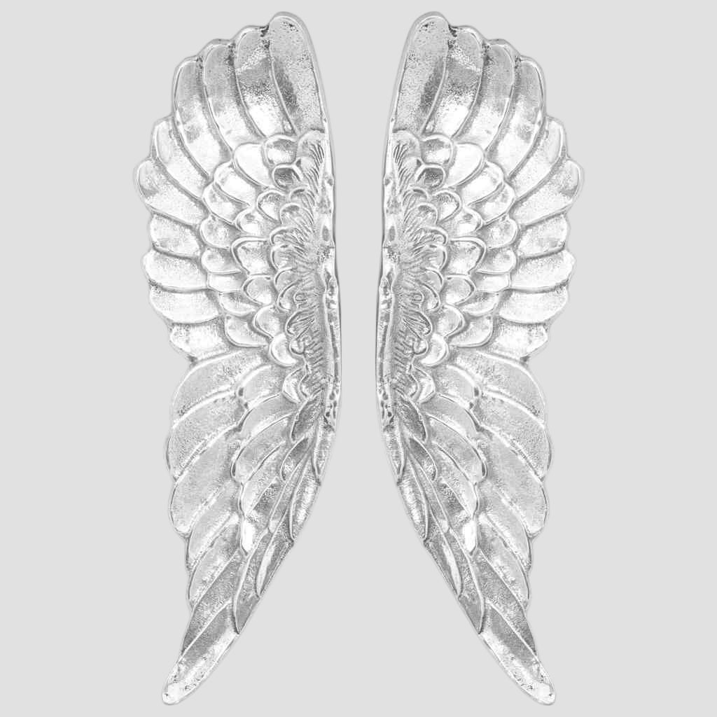 Sculpture d'ailes Argent 31 x 5 x 91 cm Aluminium