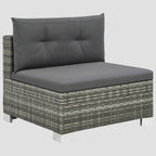 Salon de jardin 10 pcs avec coussins Résine tressée