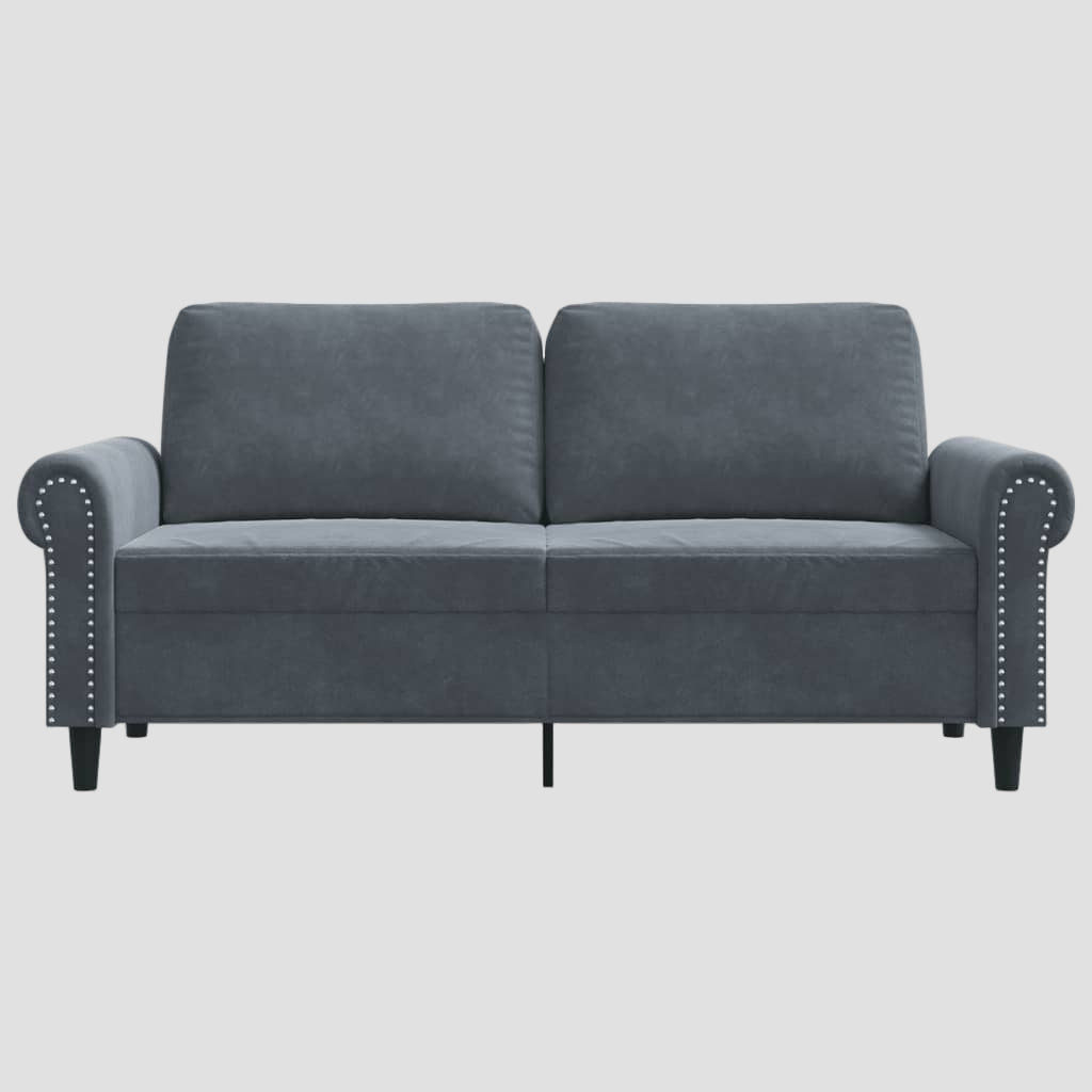 Canapé à 2 places 140 cm Velours