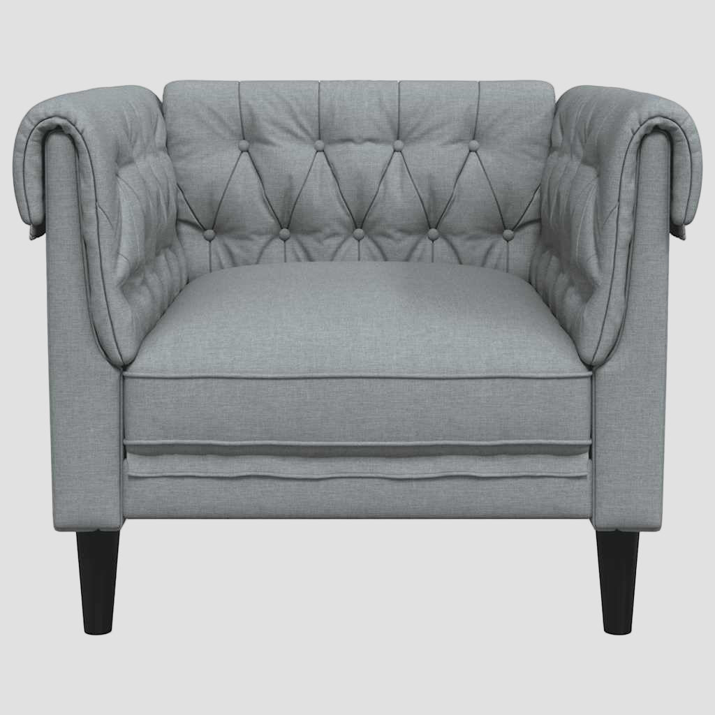 Canapé Chesterfield une place tissu