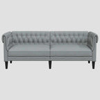 Canapé Chesterfield 3 places tissu