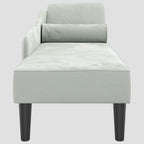 Chaise longue avec coussins velours