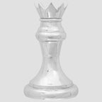 Sculptures 2 pcs Argent Aluminium