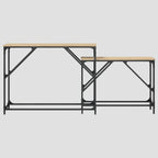 Tables console gigognes 2 pcs bois d'ingénierie