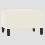 Canapé 3 places avec repose-pieds Noir velours