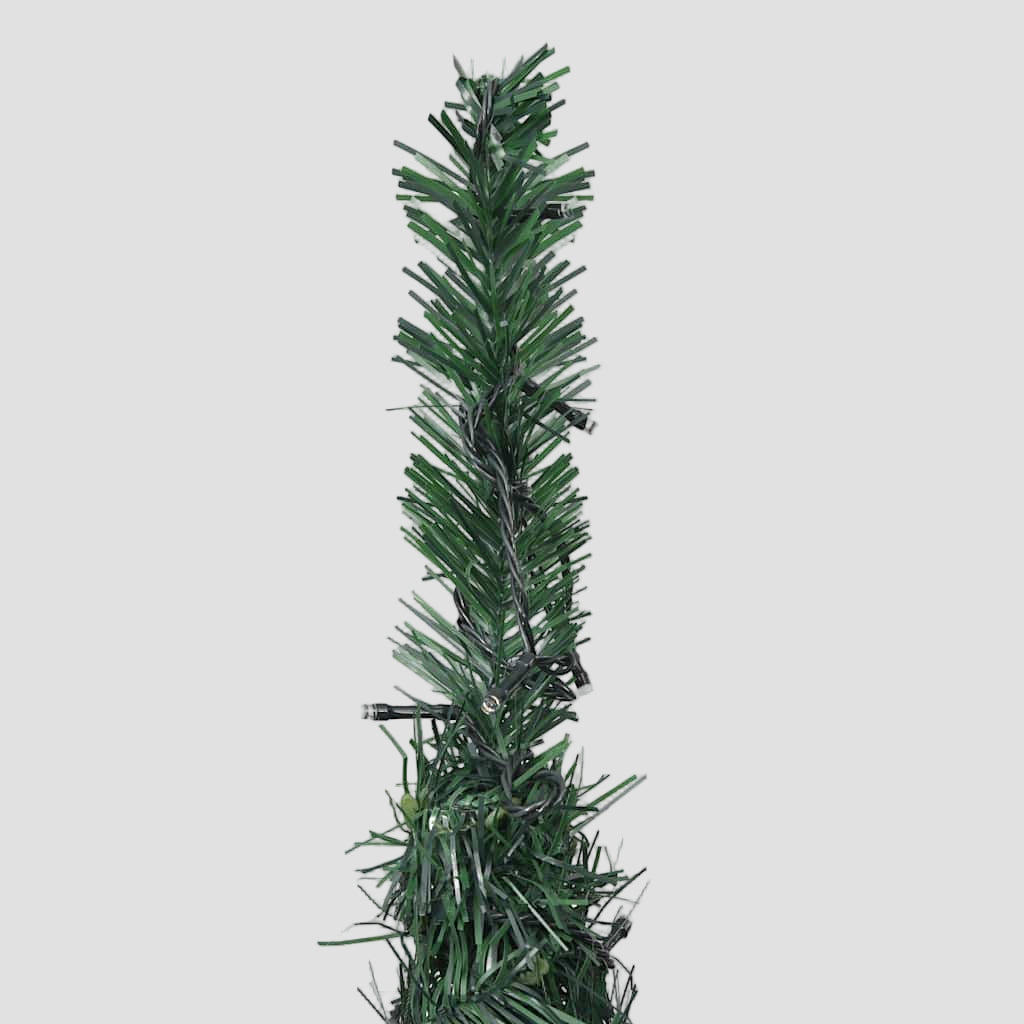 Sapin de Noël artificiel pré-éclairé avec guirlandes vert 150cm