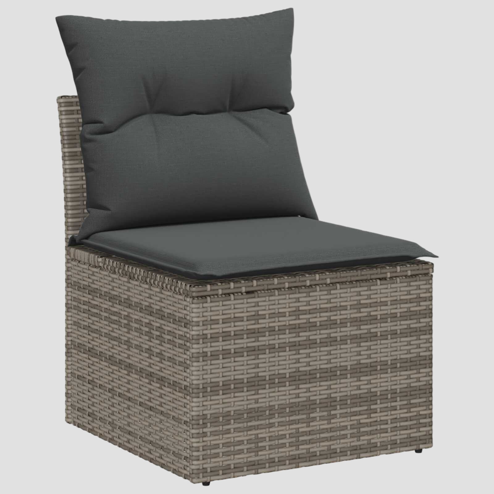 Ensemble de canapé de jardin 9 pcs polyrotin