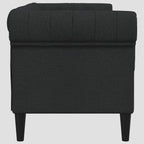 Canapé Chesterfield 2 places tissu