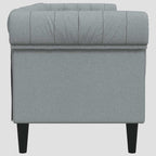 Canapé Chesterfield 3 places tissu