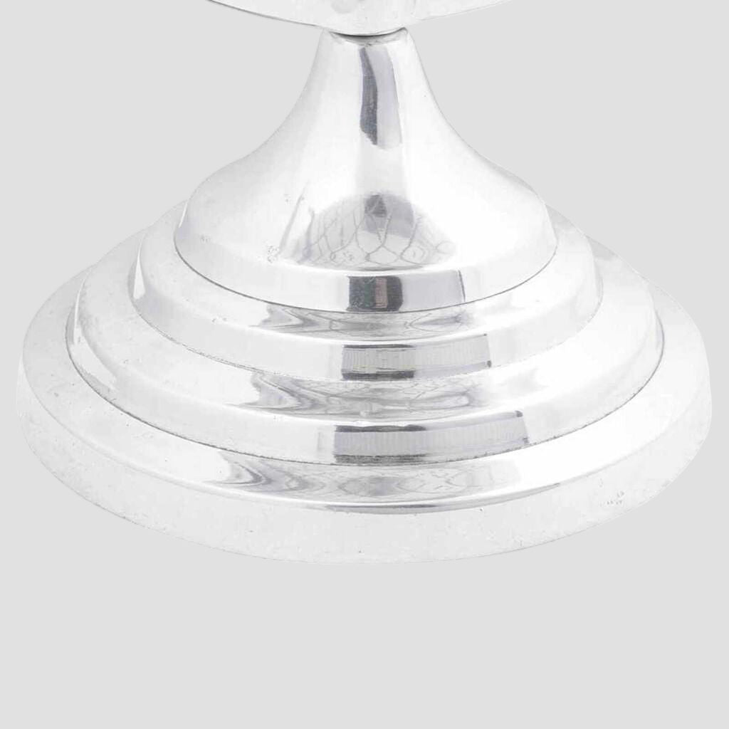 Sculpture map monde en Argent Aluminium