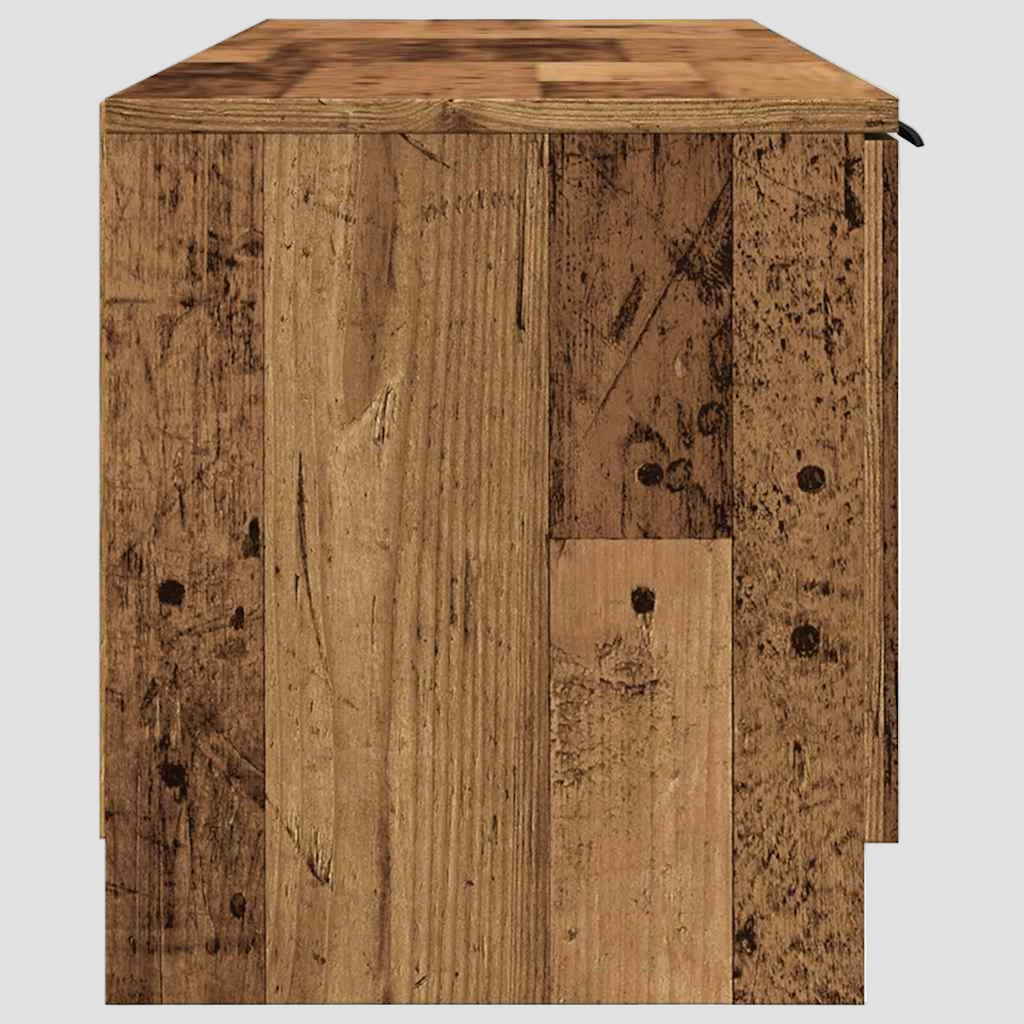 Meuble TV en bois d'ingénierie 140x35x40 cm