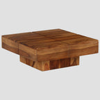 Table basse 80x80x30 cm bois d'acacia massif