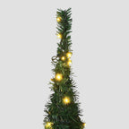 Sapin de Noël artificiel pré-éclairé avec guirlandes vert 150cm