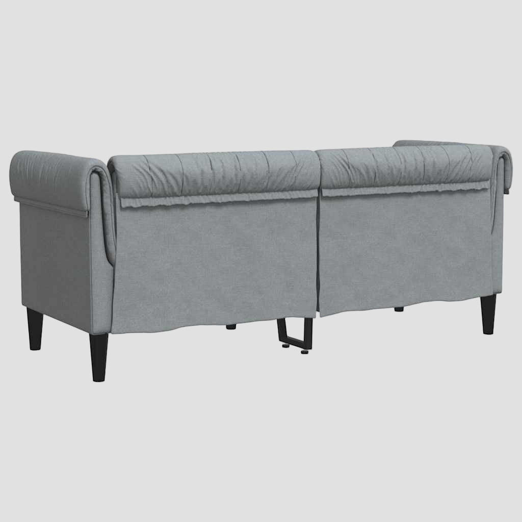 Canapé Chesterfield 2 places tissu