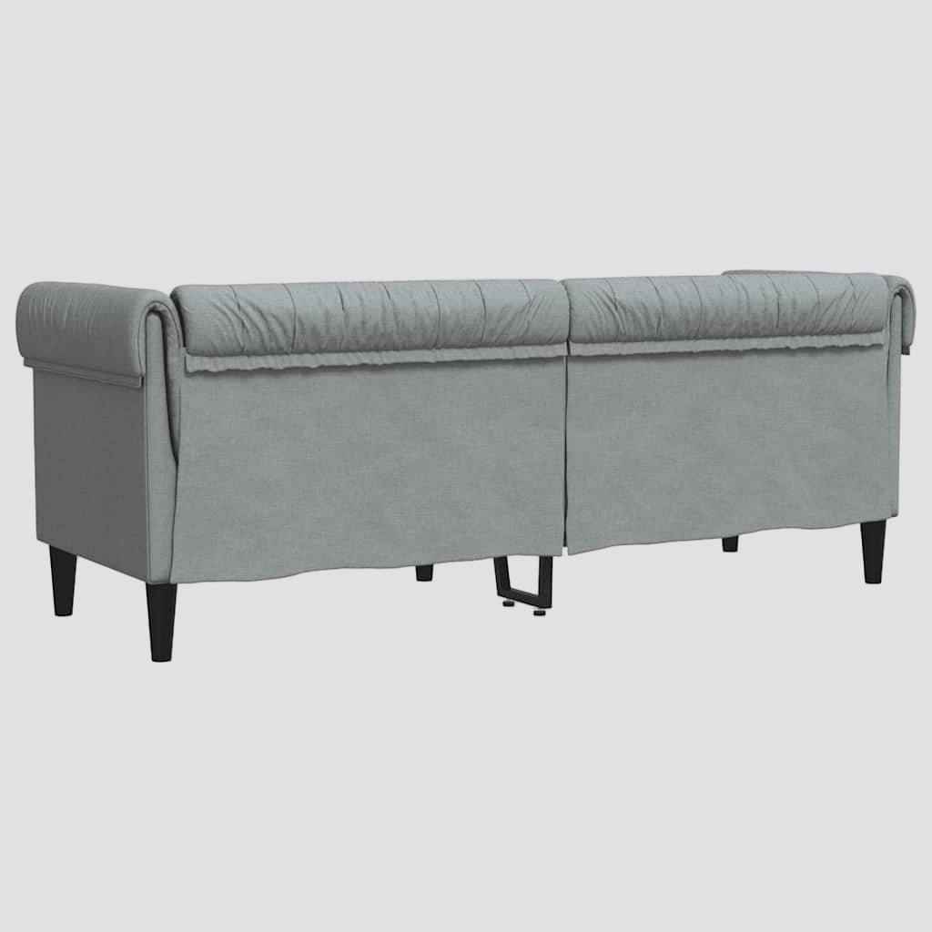 Canapé Chesterfield 3 places tissu