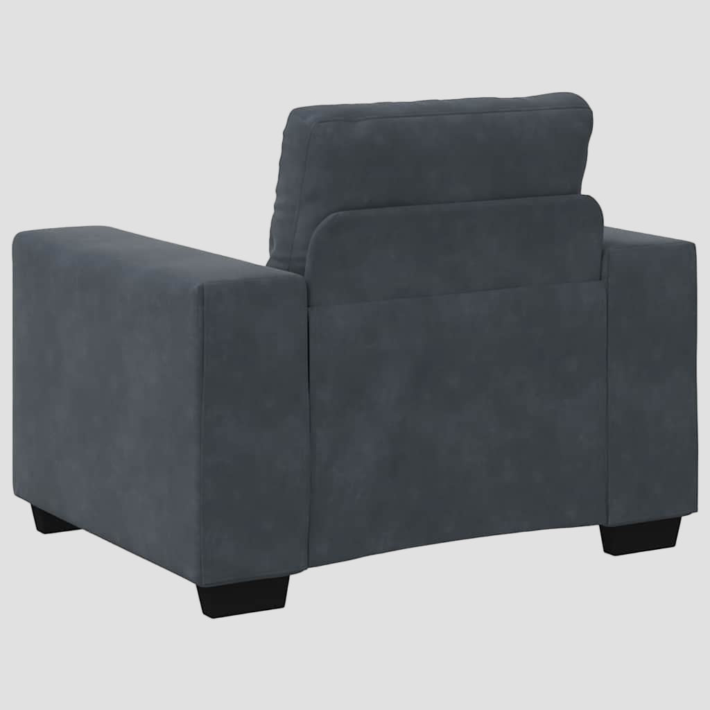 Fauteuil une place 60 cm Velours