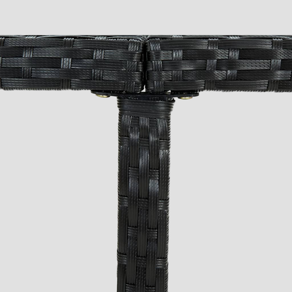 Ensemble à manger d'extérieur 5pcs coussins résine tressée