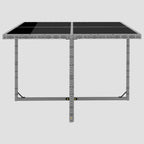 Ensemble à manger d'extérieur 5pcs coussins résine tressée