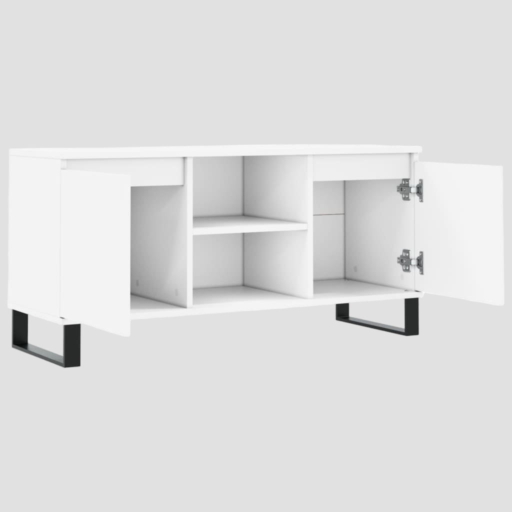 Meuble TV en bois d'ingénierie 104x35x50 cm