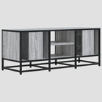 Meuble TV en bois d'ingénierie et métal 100x35x41 cm