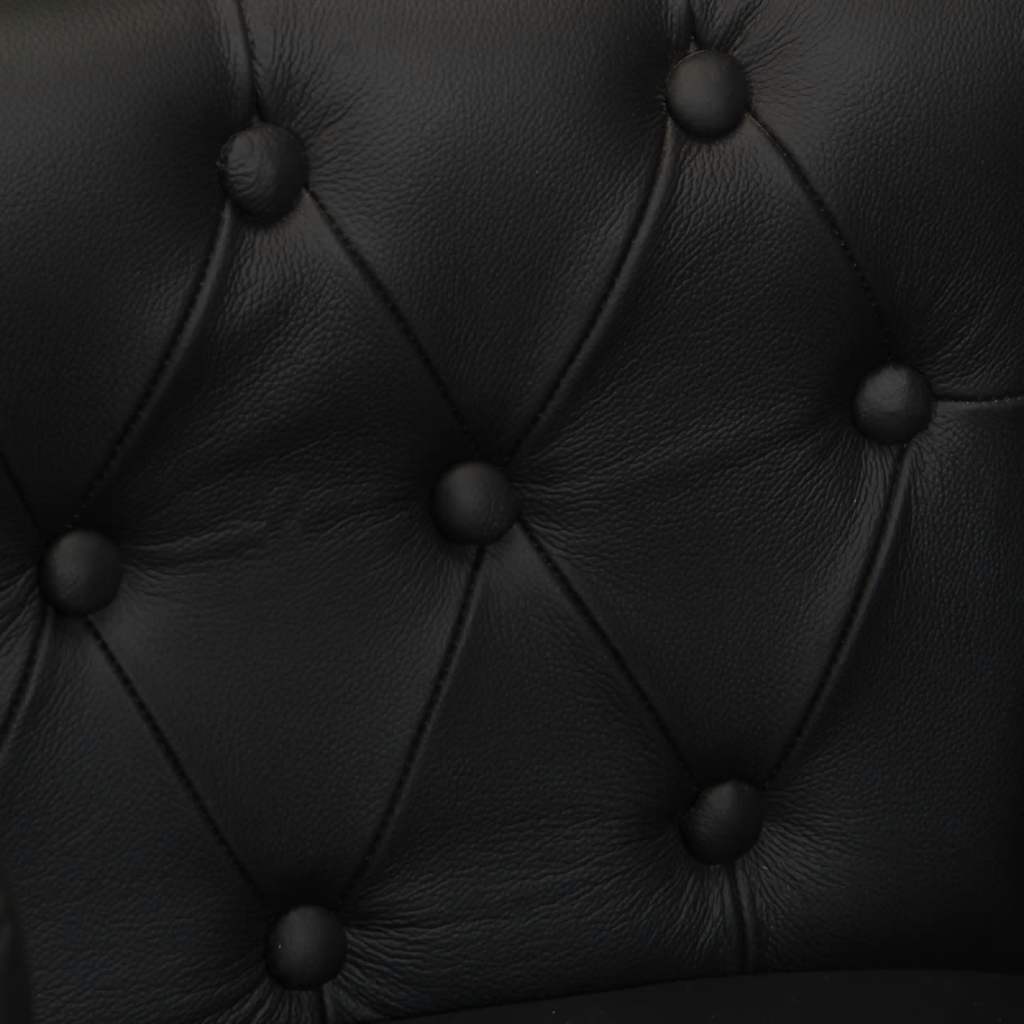 Fauteuil Noir Cuir véritable