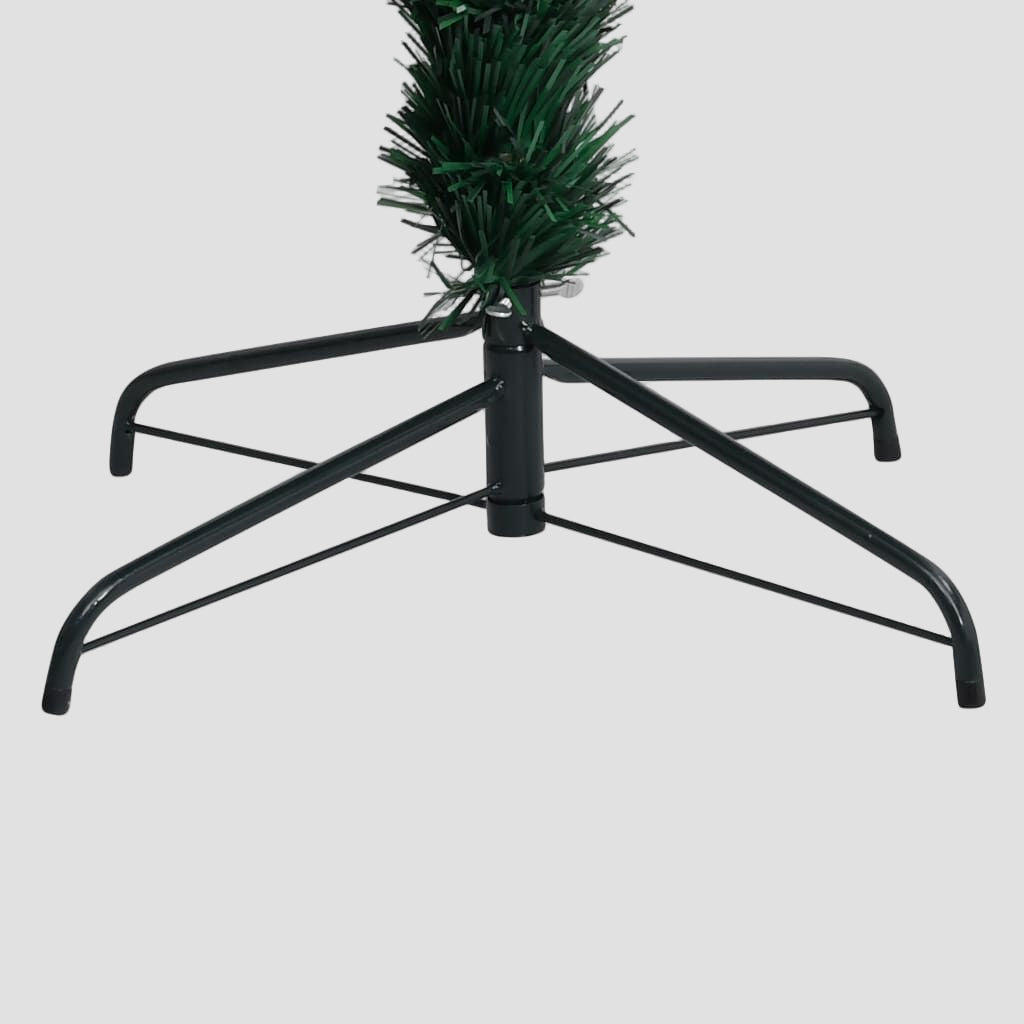 Sapin de Noël artificiel avec support vert 120 cm fibre optique