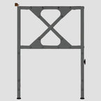 Meuble TV en bois d'ingénierie et fer 102x33x45 cm