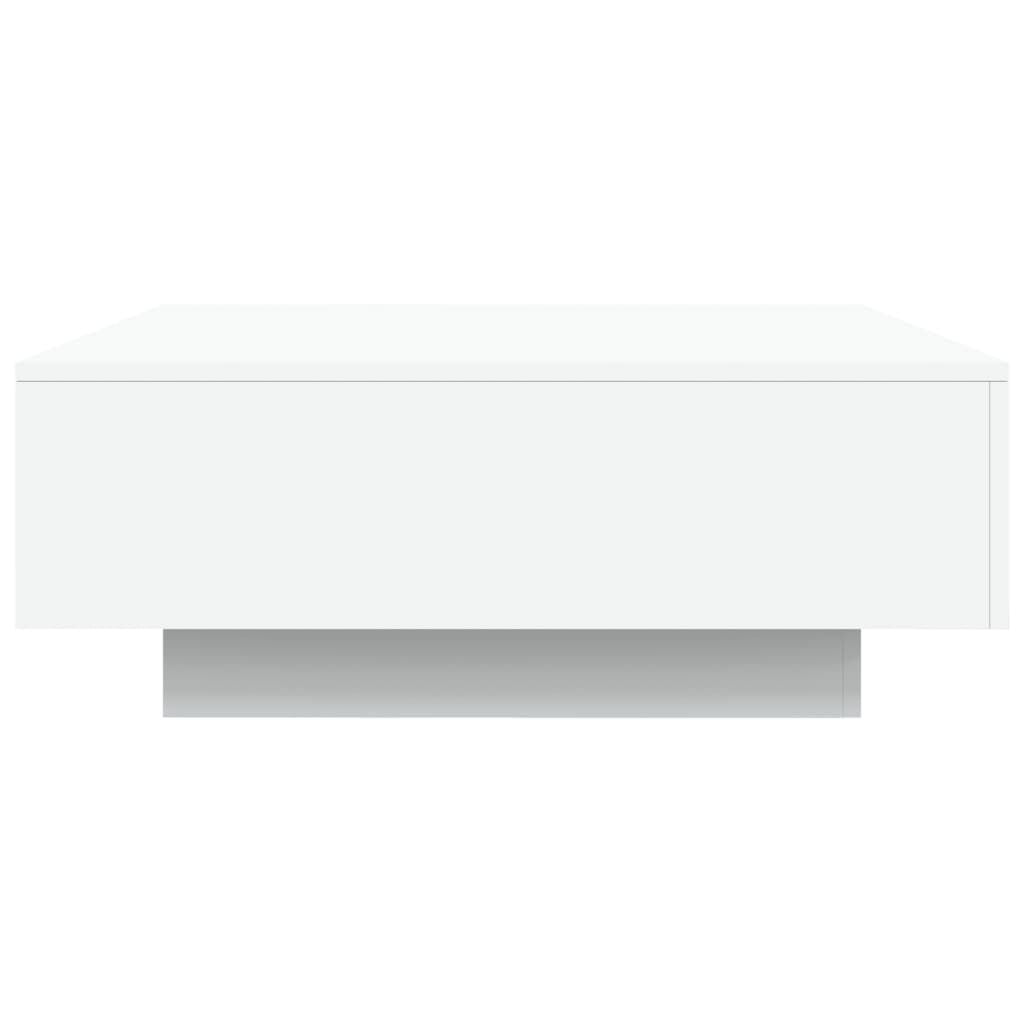 Table basse avec lumières LED 80x80x31 cm