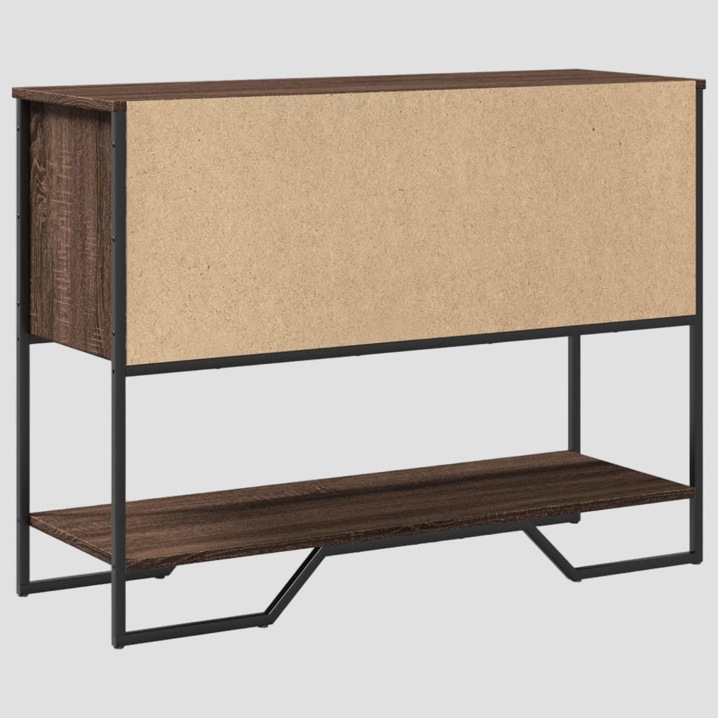 Table console en bois d'ingénierie 100x35x74,5 cm