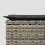 Ensemble de canapé de jardin 9 pcs polyrotin