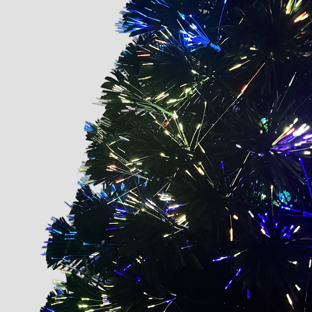 Sapin de Noël artificiel avec support vert 120 cm fibre optique