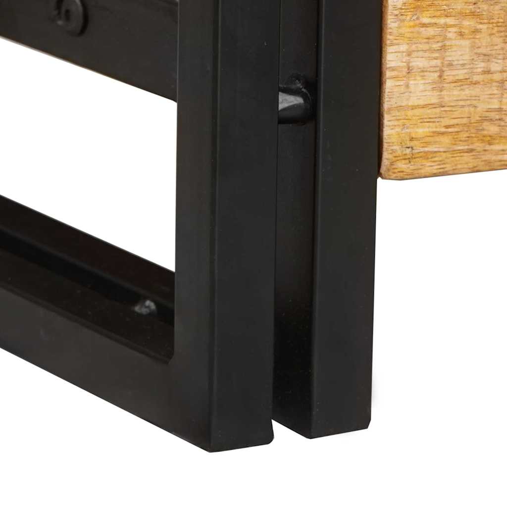 Table console 2 pcs Marron Bois de manguier brut massif