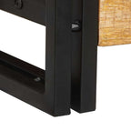 Table console 2 pcs Marron Bois de manguier brut massif